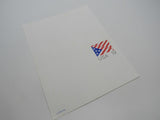 USPS Scott UY40 19c Stylized Stars and Stripes US Flag Postal Reply Card -- New