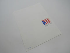 USPS Scott UY40 19c Stylized Stars and Stripes US Flag Postal Reply Card -- New