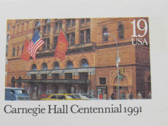 USPS Scott UX154 19c Carnegie Hall Centennial Mint Never Hinged/MNH Postal Card -- New