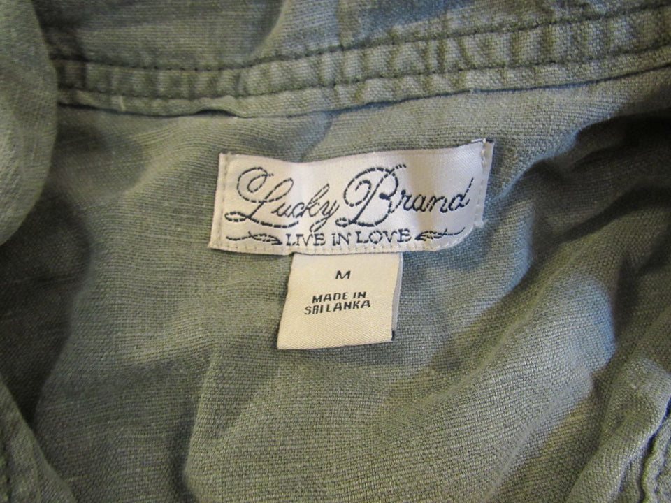 Jacket Denim By Lucky Brand Size: M