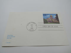 USPS Scott UX157 19c Notre Dame Sesquicentennial First Day of Issue Postal Card -- New