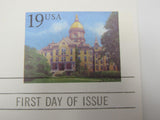 USPS Scott UX157 19c Notre Dame Sesquicentennial First Day of Issue Postal Card -- New