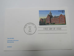 USPS Scott UX159 19c University Of Vermont The Old Mill First Day of Issue -- New