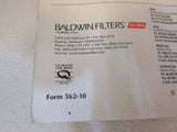 Baldwin Filters Inc 2010 Products Guide Automotive 562-10 Book Softcover -- Used