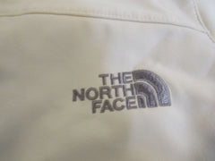 The North Face Athletic Jacket Cream Zippered Front Polyester Female Size S -- Used