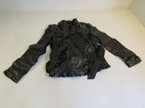 INC Peacoat Jacket Black With Belt Polyester Female Adult Size M -- Used