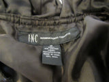 INC Peacoat Jacket Black With Belt Polyester Female Adult Size M -- Used