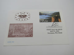 USPS Scott UX164 19c Columbia River Gorge First Day of Issue Postal Card -- New