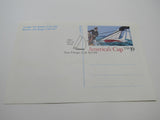 USPS Scott UX163 19c Americas Cup First Day of Issue Postal Card -- New