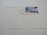 USPS Scott UX163 19c Americas Cup First Day of Issue Postal Card -- New