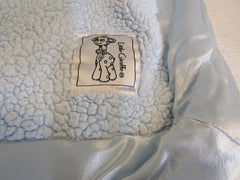 Little Giraffe Kids Fleece Blanket Light Blue 36-in x 30-in -- Used