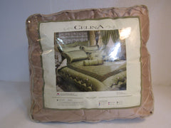 DeLong Celina 7 PCS Embroidery Comforter Set Queen 1608-5 Beige 113768 -- New