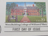 USPS Scott UX167 19c Wren Building First Day of Issue Postal Card -- New