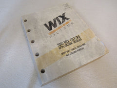 Wix Filters 2010 Application Catalog Heavy Duty Trucks Buses Automotive 99500 -- Used