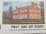 USPS Scott UX173 19c Beecher Hall First Day of Issue Postal Card -- New