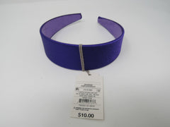 A New Day Headband Satin Purple Fabric Female One Size -- New