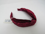 A New Day Headband Satin Burgundy Fabric Female One Size -- New