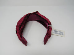 A New Day Headband Satin Burgundy Fabric Female One Size -- New