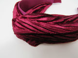 A New Day Headband Satin Burgundy Fabric Female One Size -- New