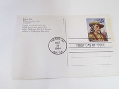 USPS Scott UX179 19c Buffalo Bill First Day of Issue Postal Card -- New