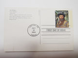 USPS Scott UX180 19c Jim Bridger First Day of Issue Postal Card -- New