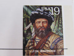 USPS Scott UX180 19c Jim Bridger First Day of Issue Postal Card -- New