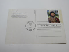 USPS Scott UX183 19c Chief Joseph First Day of Issue Postal Card -- New