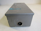 Triangle Metal Enclosed Electrical Box With ASCO Coil E-28226 Metal -- Used