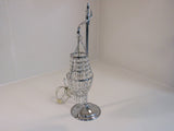 Unbranded/Generic Table Lamp With Beaded Light Shade Silver 146525 -- Used