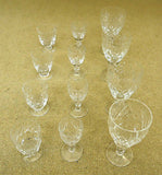 Etched Crystal Wine Glasses (3 sets of 4)