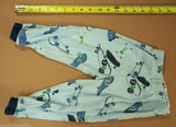 Pekkle Boys 4-Piece Pajama Set Size 2T-3T Toddler Skateboarding Multicolor -- Used
