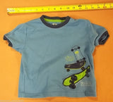 Pekkle Boys 4-Piece Pajama Set Size 2T-3T Toddler Skateboarding Multicolor -- Used