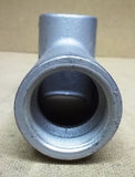 Crouse-Hinds LB57 Conduit Outlet Body 1 1/2in Galvanized Steel Threaded -- New