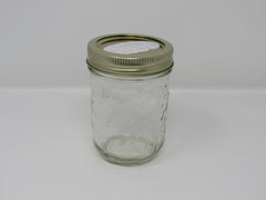 Unbranded/Generic Canning Jar Fruit Embossed 3in L x 3in W x 4in H Vintage Glass -- Used