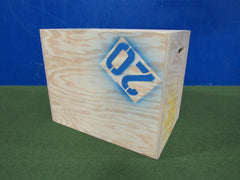 Garage Gym Plyometric Box 30in x 24in x 20in 3 in 1 Natural 3/4in Plywood -- New