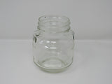 Consumers Glass Screw Top Jar 4in L x 4in W x 5in H Clear Vintage Glass -- Used