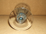 Designer Water Glass Short Stem 7in x 4in x 4in Blue Classic -- Used