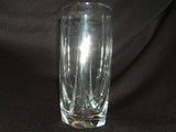 Designer Water Glass Solid Base 6-3/4in x 3in x 3in Clear Classic -- Used