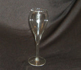 Designer Champagne Fluted 8-1/2in x 3in x 3in Clear Glass -- Used