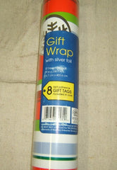 Jeanmarie Ribbon Stripe Christmas Wrapping Paper 32sqft -- New
