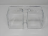 Unbranded/Generic Pickle Tray Dish 8in L x 5in W x 3in H Clear Vintage Glass -- Used
