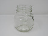 Consumers Glass Screw Top Jar 4in L x 4in W x 5in H Clear Vintage Glass -- Used