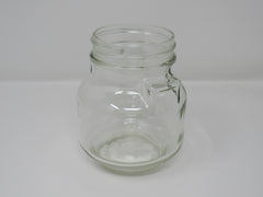 Consumers Glass Screw Top Jar 4in L x 4in W x 5in H Clear Vintage Glass -- Used