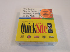 Deltapoint QuickSite 2.5 Sell On The Web Windows 95 NT 4.0 152265 Vintage -- New