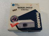 Woods Manual Switch BiDirectional 4 Port Gray Data Switch 5972 Vintage -- New