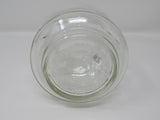 Consumers Glass Screw Top Jar 4in L x 4in W x 5in H Clear Vintage Glass -- Used