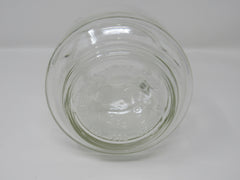 Consumers Glass Screw Top Jar 4in L x 4in W x 5in H Clear Vintage Glass -- Used