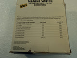 Woods Manual Switch BiDirectional 4 Port Gray Data Switch 5972 Vintage -- New